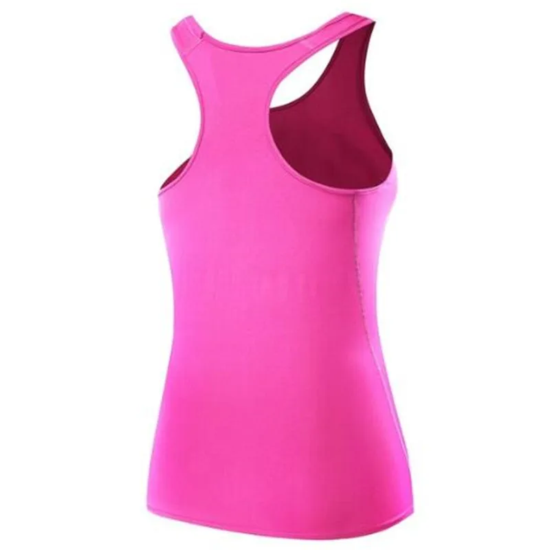 rose red Спортивные майки для фитнеса, топы, рубашки без рукавов, женская одежда для бега, женские рубашки, одежда для фитнеса, рубашки без рукавов - Цвет: rose red