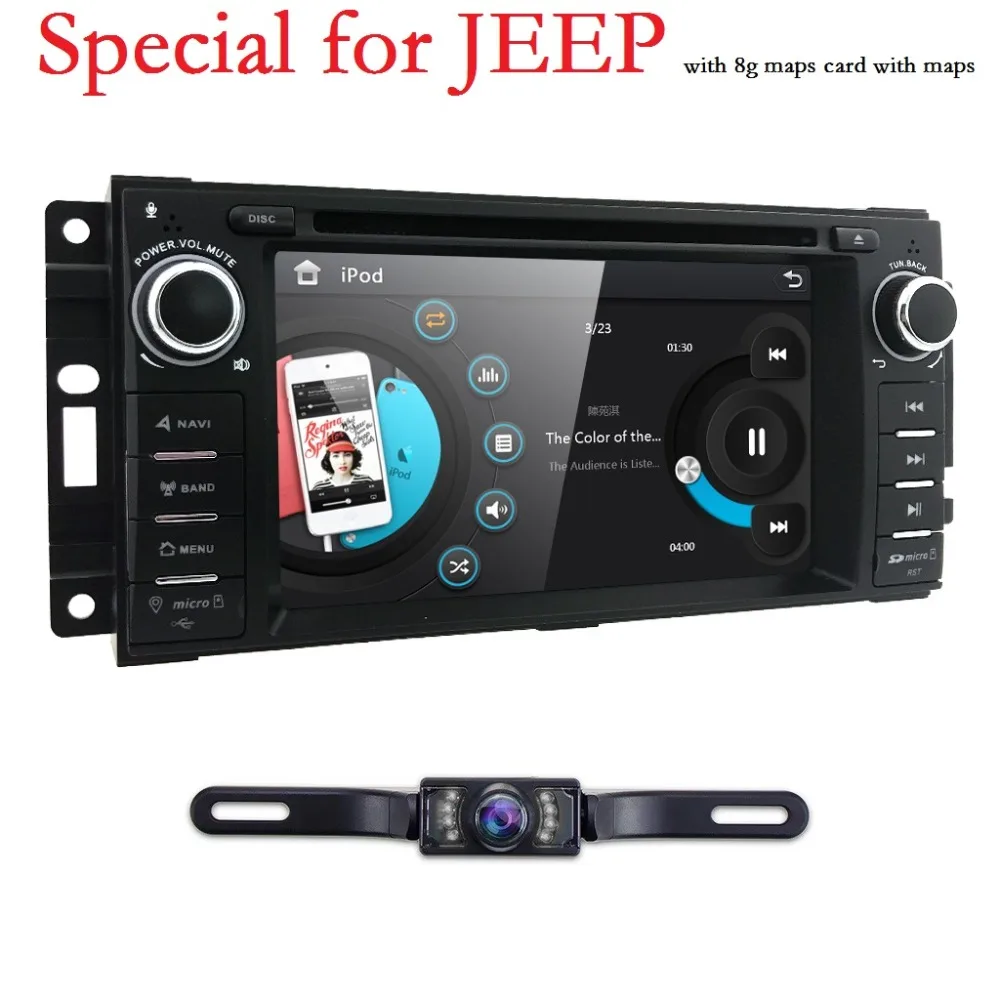 Clearance 2 Din Car DVD Player Radio For Chrysler 300 c jeep Compass/Dodge/RAM/Grand Cherokee Wrangler 2006-2015 GPS Navi Audio Head Unit 3