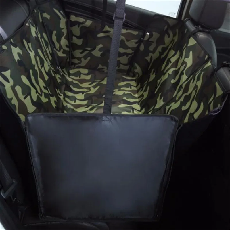 Tampa de Assento do Assento Assento de Carro do Cão Água para Cães Animais de Estimação Padrão de Impressão Tapete para Cães Cão de Volta Pet Transportadora Oxford Rede de Carro do à Prova d’ Viajar Transportador