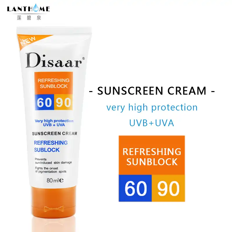 Солнцезащитный крем для лица Disaar Sunblock bb крем Spf90 отбеливающий солнцезащитный крем открытый пляж безопасный Бесплатный радикальный Мусорщик антиоксидант 80 мл - изображение