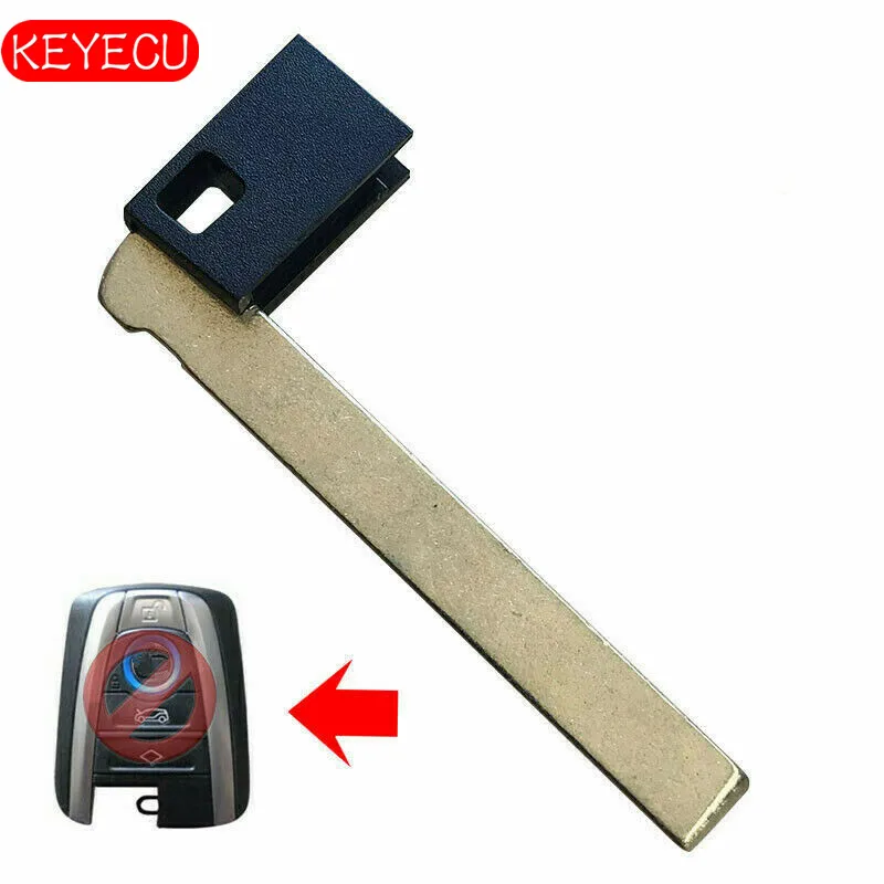 

Keyecu 2PCS Replacement Uncut Spare Remote Emergency Key Blade for 2015-2017 BMW i3 / i8 2015-2017