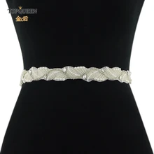 TOPQUEEN S273-a Свадебные аксессуары ремни для женщин свадебный женский пояс для платьев вечерние свадебные украшения пояс из бисера