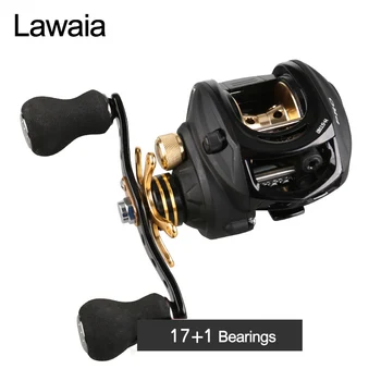 

Lawaia Fishing Wheel Baitcasting Reel Anti-explosion Wire Magnetic Brake 6.4:1 Speed Ratio Saltwater Fishing Reels Bait Casting