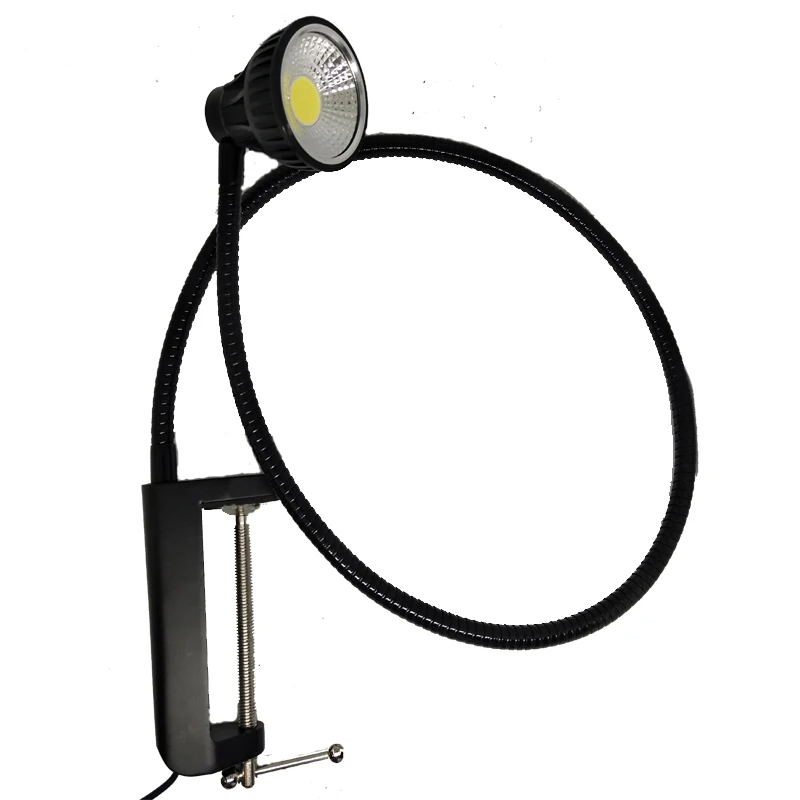 110 V/220 V 10W большой зажим Led Gooseneck настольная лампа