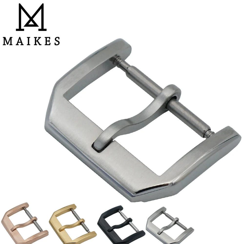 MAIKES Высококачественная застежка для часов из нержавеющей стали 316L ремешок 18 мм 20