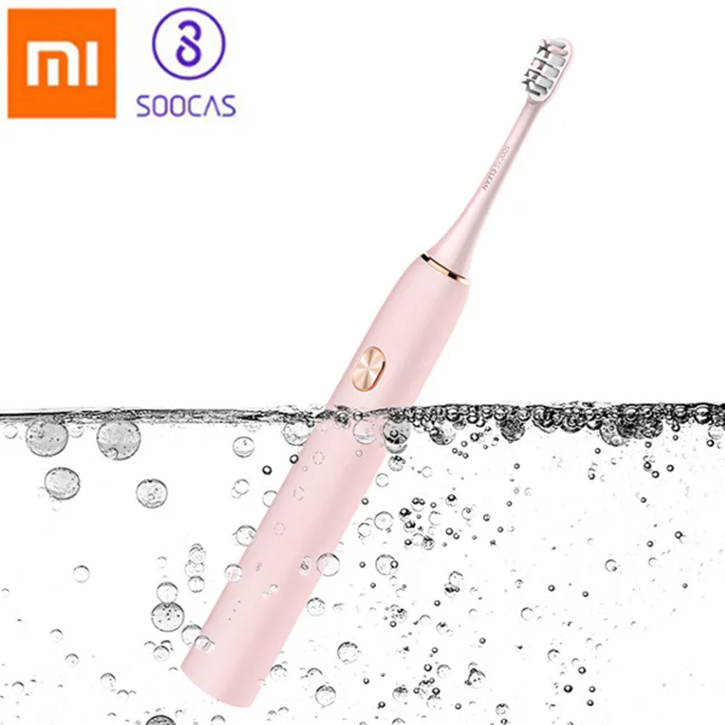 

Xiaomi SOOCAS X3 Upgraded Rechargeable Sonic Electric Toothbrush IPX7 Waterproof Wireless Charge Mi Home APP 4 Brushing Modes
