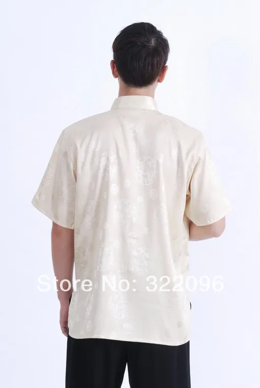 Шанхай история Горячая костюм для выступлений китайская шелковая рубашка традиционная китайская рубашка для мужчин Тан Топ Мандарин воротник рубашка