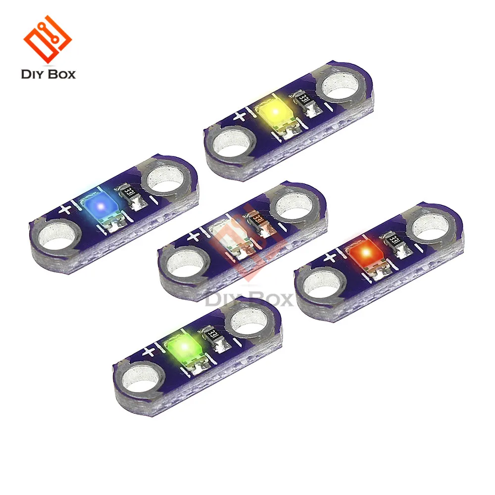 Комплект светодиодов LilyPad DIY 5 шт./лот 3 в 40 мА SMD светодиодное оборудование светло