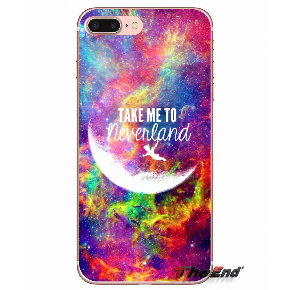 Для HTC U11 One M7 M8 A9 M10 E9 Desire 630 530 626 628 816 820 Motorola G G2 G3 TPU чехол возьмите меня в neverland цитаты