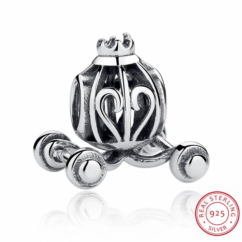 

100% 925 Sterling Silver Fashion Pumpkin Fattonny Beads Charms Fit Bracelet Jewelry Making for Halloween Christmas Gift
