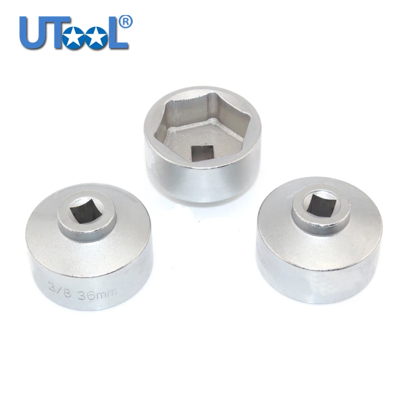 

3/8" Sq. Dr. 32mm Oil Filter Cap Socket Wrench Vehicle Car Tool