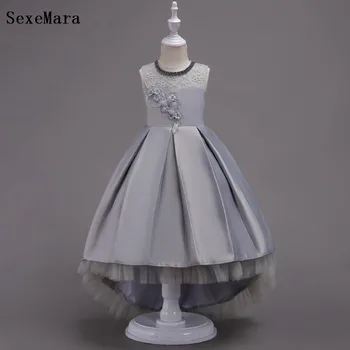 

5-14 Years High-end Girls Wedding Party Lace Girl Dress Bridesmaid Clothes Princess Formal Gowns For Teen Girl Evening Dresses