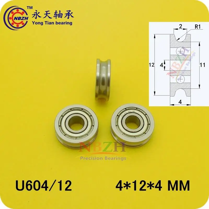 

10 шт., подшипники для 3D-принтера U604/12 U604ZZ, 4 мм