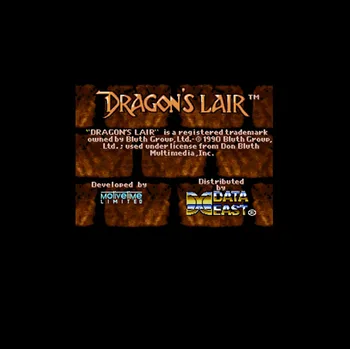 

Dragon's Lair NTSC Version 16 Bit 46 Pin Big Gray Game Card For USA Game Players