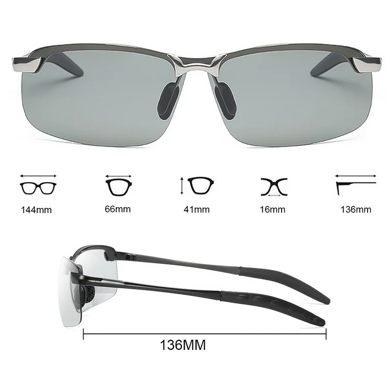 Driver Goggles Photochromic Sunglasses Men Polarized Chameleon Discoloration Sun Glasses Driving Glasses For Indoor And Outdoor Driver Goggles Photochromic Sunglasses Men Polarized Chameleon Discoloration Sun Glasses Driving Glasses For Indoor And Outdoor