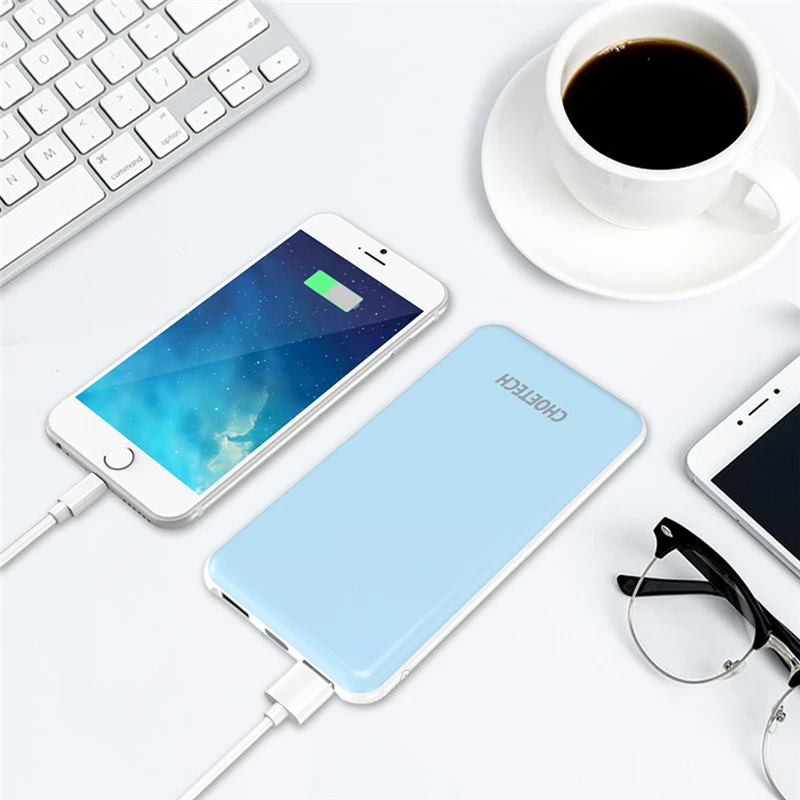 CHOETECH B621 Mobile Power Bank Ultra thin 10000mAh Charge Pal for the