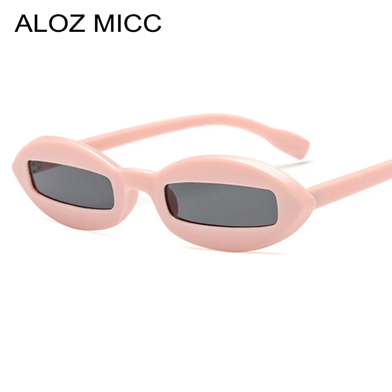 

ALOZ MICC Sexy Small Oval Sunglasses Women Men Unique Square Lens Fashion Sun Glasses Brand Design Female Shades UV400 Q473