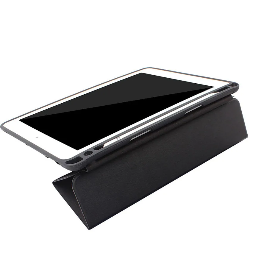 Лидер продаж из искусственной кожи Smart Case для Apple iPad Pro 12,9 с карандашницей Мягкая силиконовая задняя крышка для iPad Pro 12,9 дюйма+ пленка