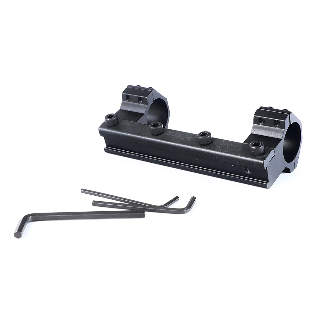 ohhunt 12cm Integral Mounting 25.4mm 1 inch High Profile Scope Rings Mounts for 11mm Dovetail .22 Airgun Rail with Stop Pin (2)