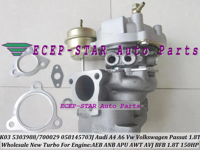 K03 53039880029 53039700029 058145703J Turbo Turbocharger For AUDI A4 A6 VW VOLKSWAGEn Passat 1.8T AEB ANB APU AWT AVJ BFB 150HP (2)
