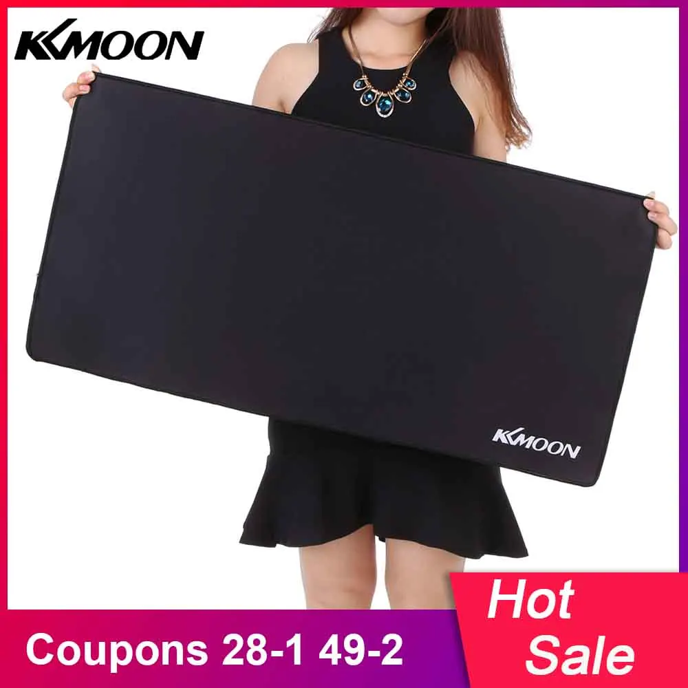  KKMOON Large Size mousepad Gaming mouse pad Plain Extended Waterproof Anti-slip Natural Rubber Desk