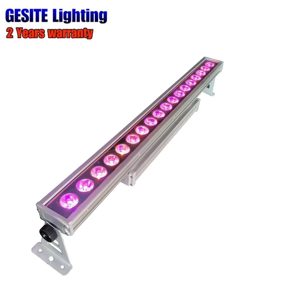 Luz do Estágio 4 Pcs e lot180pcs 18 w Rgbwa uv 6em1 Rgbwa Led Wall Washer Luz 2 UV 6EM1 RGBWA Led Wall Washer Luz Luz Do Estágio