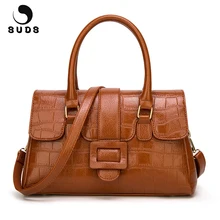 Бренд SUDS, женские Сумки из искусственной кожи аллигатора, сумки на плечо, большая вместительность, женские сумки-мессенджеры, сумки через плечо, Bolsa Feminina