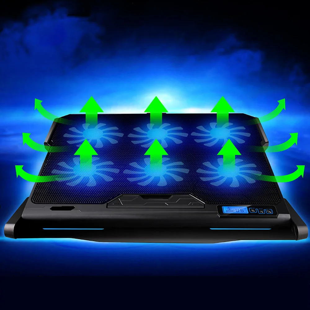 قابل للتعديل شبكة معدنية مكتب للحاسوب شخصي مريح تلفزيون محمول السرير Lapdesk صينية PC الجدول حامل حامل دفاتر الملاحظات مع 2 USB 6 مراوح التبريد قابل للتعديل شبكة معدنية مكتب للحاسوب شخصي مريح تلفزيون محمول السرير Lapdesk صينية PC الجدول حامل حامل دفاتر الملاحظات مع 2 USB 6 مراوح التبريد