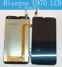 100% probado Hisense EG970/U970 T970 Pantalla LCD con la pantalla táctil del digitizador assembly + Herramientas Envío Libre