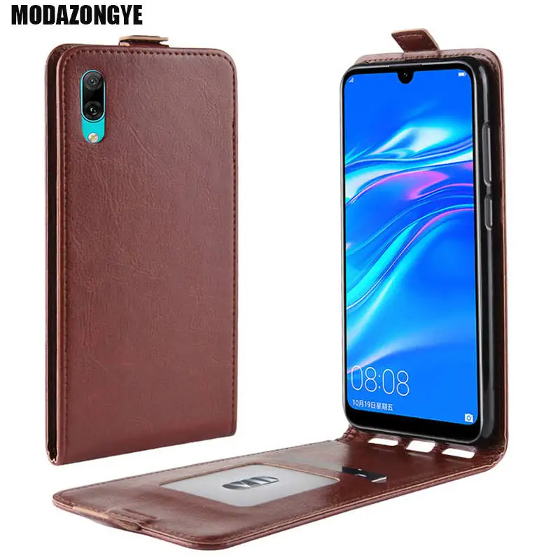 Huawei Y7 Prime 2019 Case Cover 6.26&quot Wallet PU Leather Back Phone Y7Prime Flip | Мобильные телефоны и аксессуары