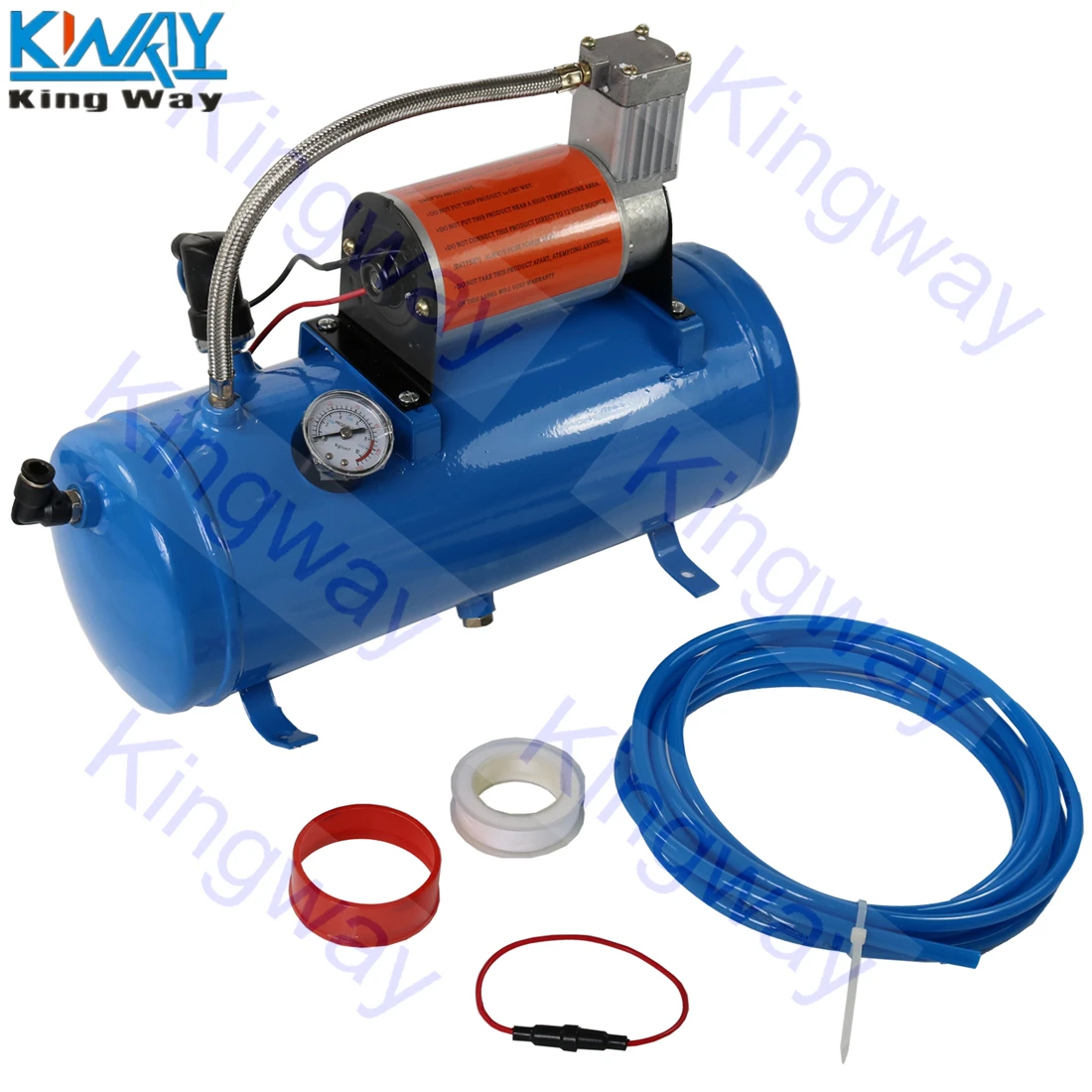 Бесплатная доставка King Way 150PSI DC 12V воздушный компрессор с 6 литров для поездок на