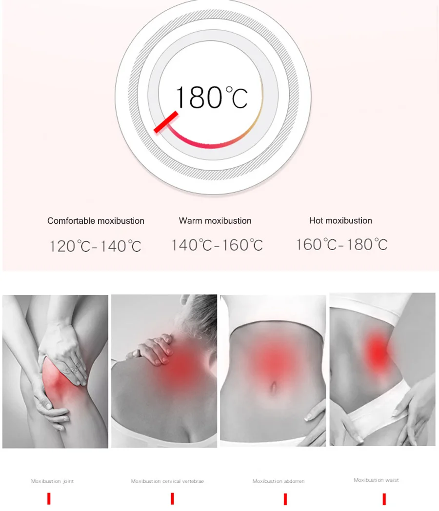 Портативный умный прибор для бездымного прижигания, электрический прибор для полынь мокса, терапия теплой матки, холодный гинекологический Массажер для здоровья