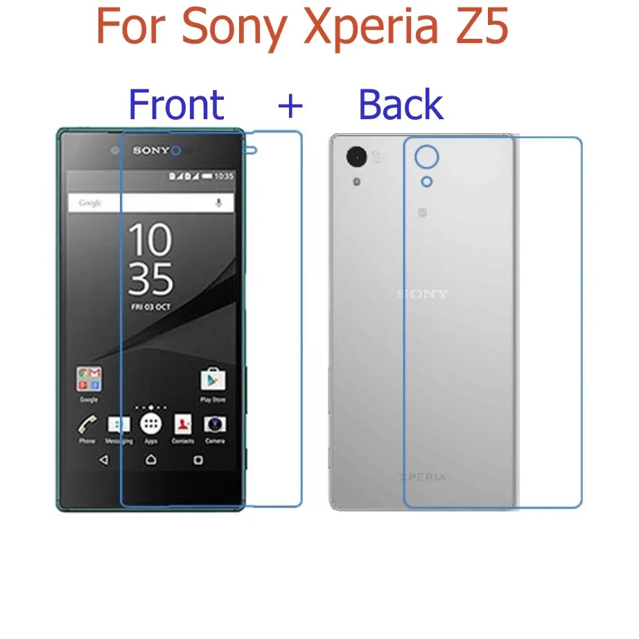 Передняя и задняя) HD прозрачный глянцевый и матовая пленка для sony xperia Z L36H Z1 L39H Z2 Z3 Z4 Z5 Premium Ultra plus Защитная пленка для экрана - Цвет: For SONY Z5