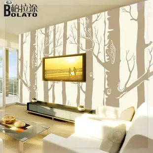 Mural background wall eco-friendly 3d stereo wallpaper cartoon brief hand painting board | Обустройство дома