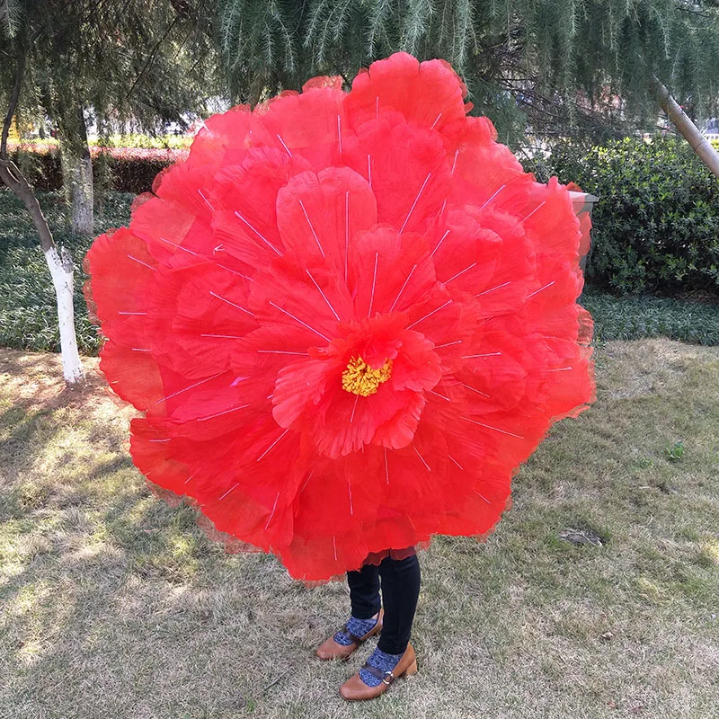 Пион 1 шт. 90-100 см диаметр Искусственные цветы Зонт пион танцевальный реквизит для выступлений зонтик