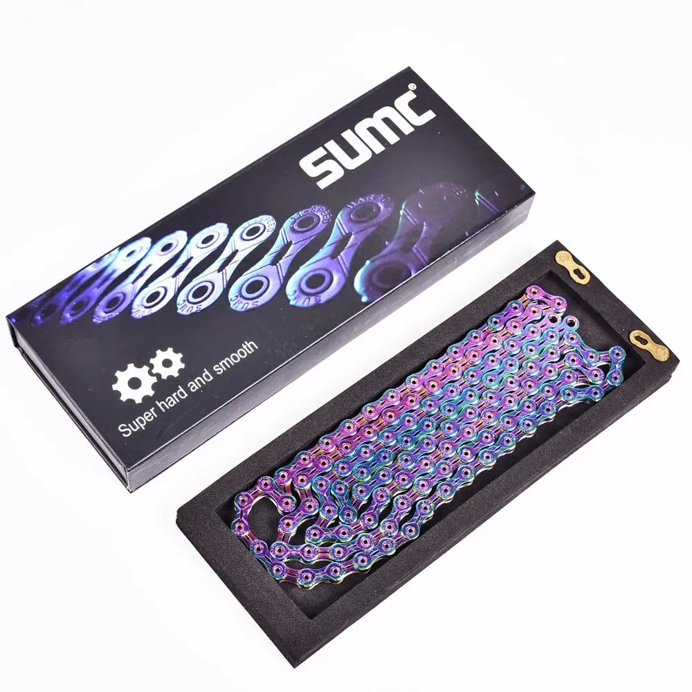 SUMC SX11SL سلسلة دراجات 116L 11 سرعة سلسلة دراجات مع MissingLink ل الجبلية/قضيب الدراجة دراجة أجزاء مع الأصلي مربع SUMC SX11SL سلسلة دراجات 116L 11 سرعة سلسلة دراجات مع MissingLink ل الجبلية/قضيب الدراجة دراجة أجزاء مع الأصلي مربع
