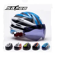 SAHOO Bicycle Helmet Women/Men Cycling Helmet Magnetic Goggles Ultralight Mtb Mountain Road Bike Helmet Casco Ciclismo