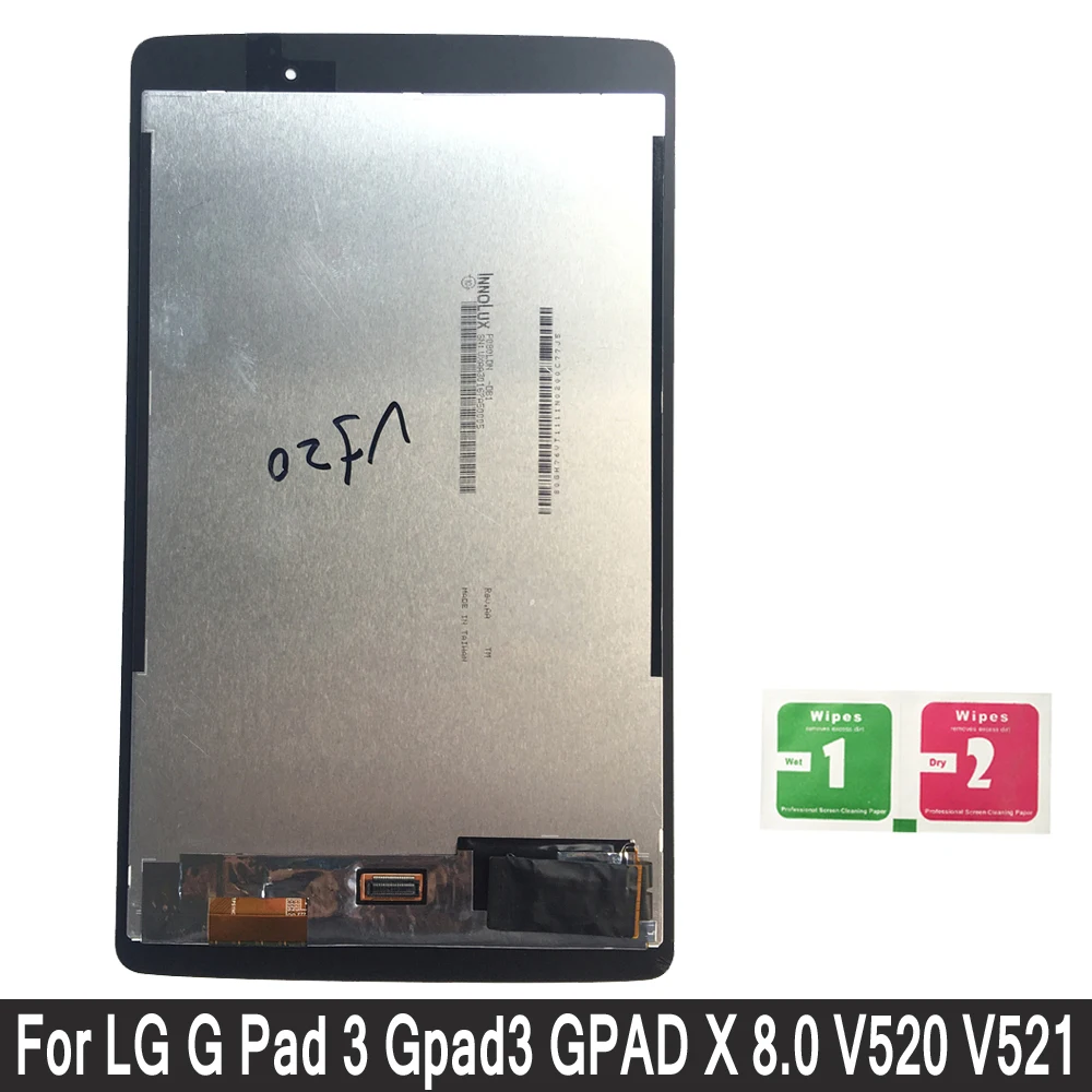 

LCD For LG G Tablet III 8.0 V520 V521 V522 V525 LCD Display Touch Screen Digitizer Assembly Replacement Free shipping