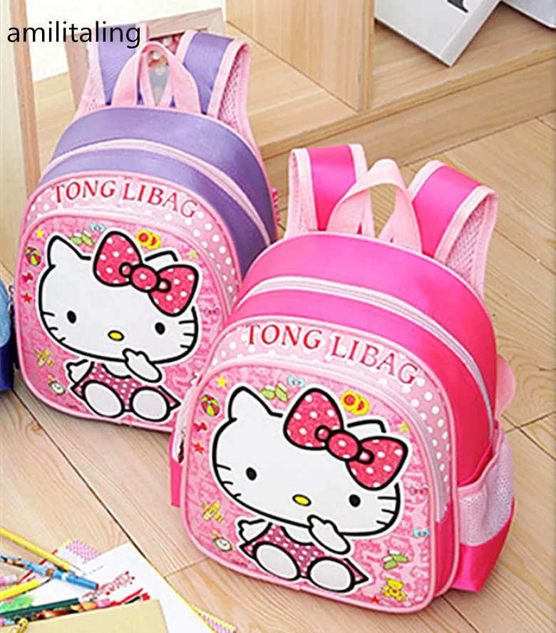 Милый рюкзак Hello kitty для девочек, сумка-кошелек yey-0715 детей