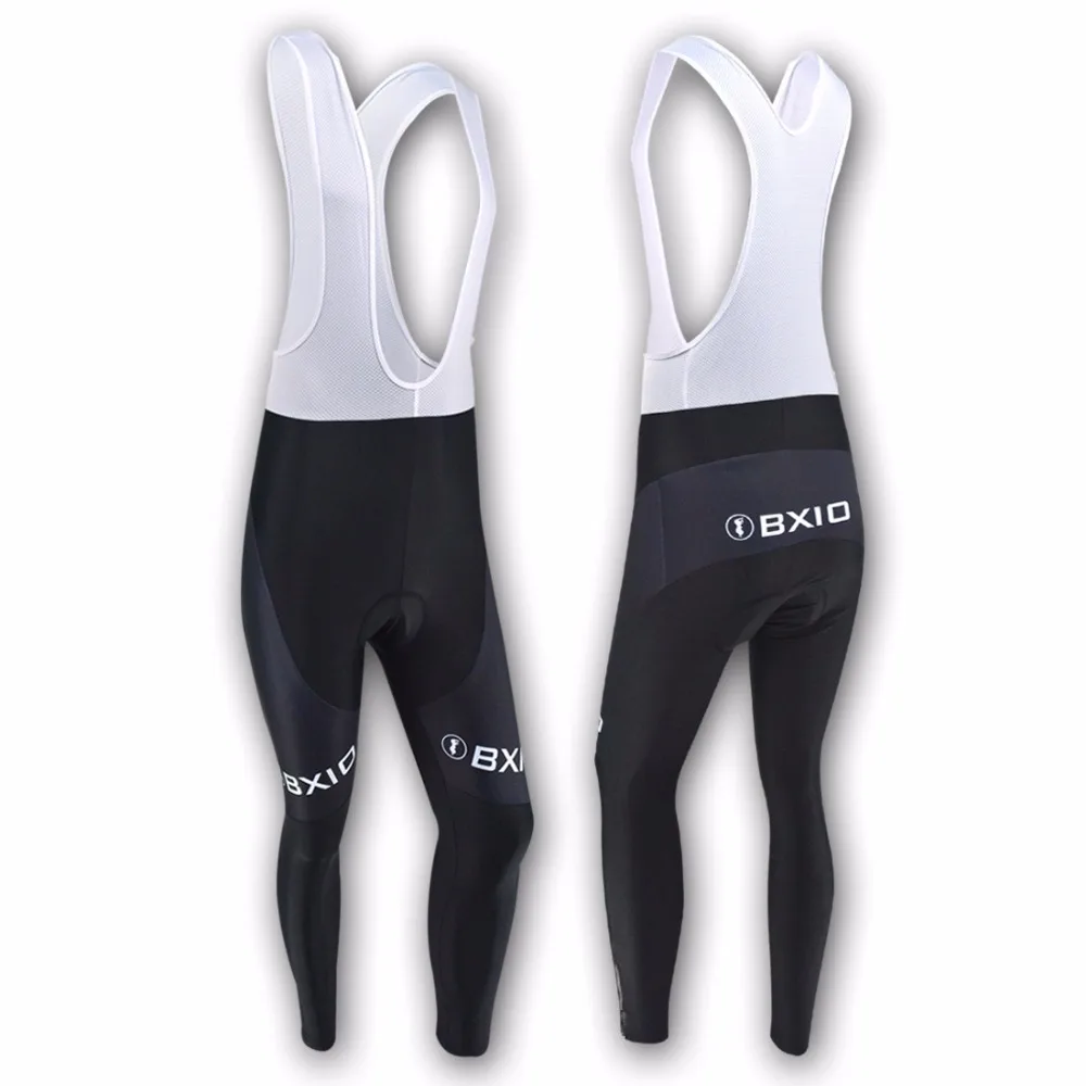 BXIO Brand Winter Thermal Fleece Cycling Pants Gel Pad Windproof MTB