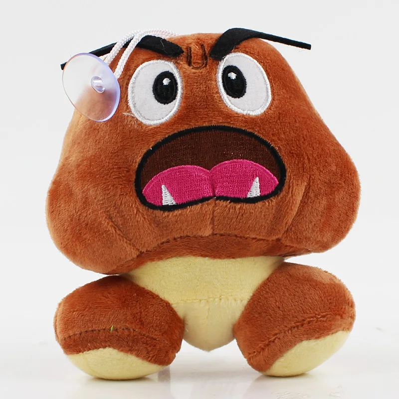 50 шт./лот Ems Super Mario Bros Goomba плюшевые куклы плюшевые игрушки 15 см 5 стилей микс новых плюшевых фигурок