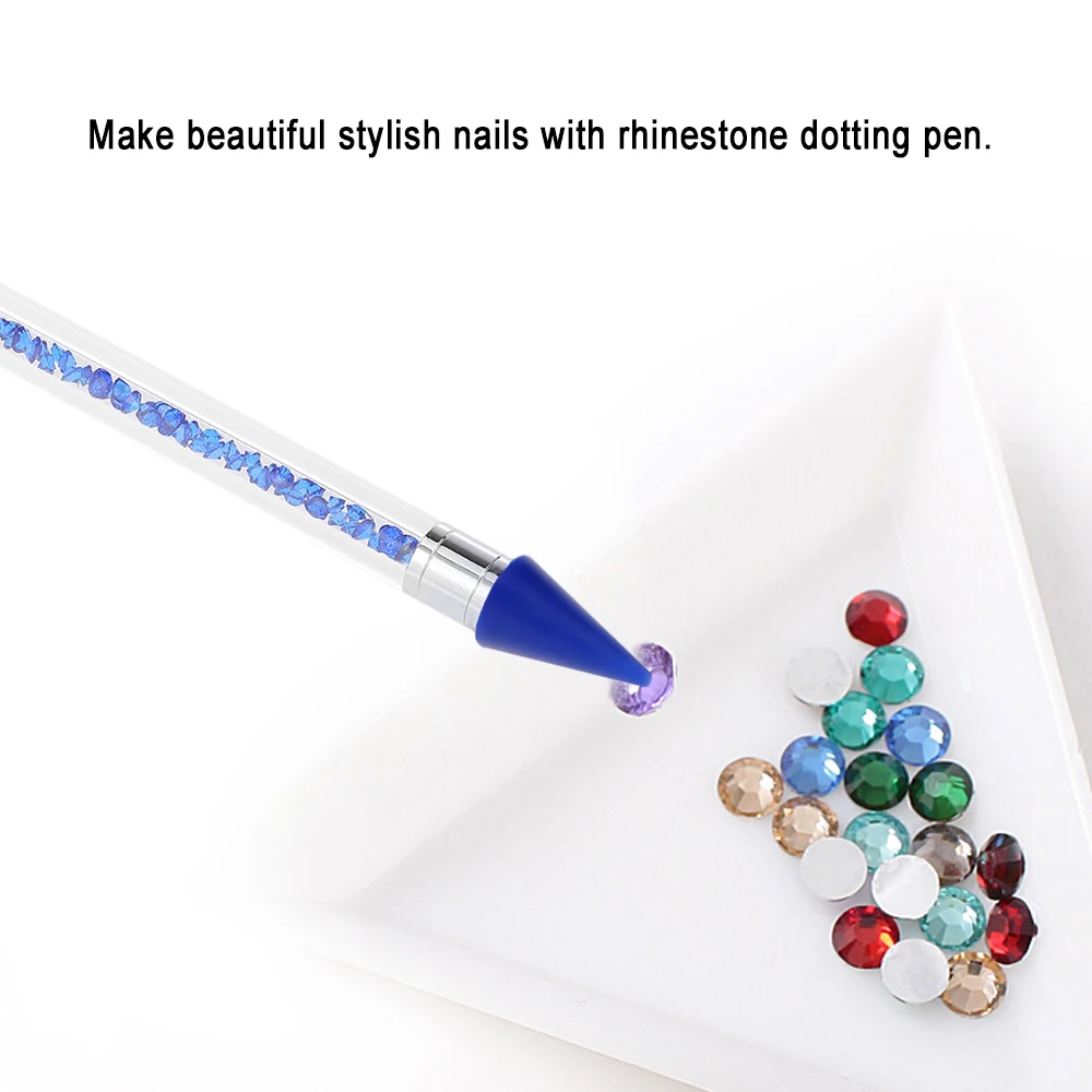 1pc Dual ended Dotting Pen Rhinestone Picker Pencil Nail Dotting Tool