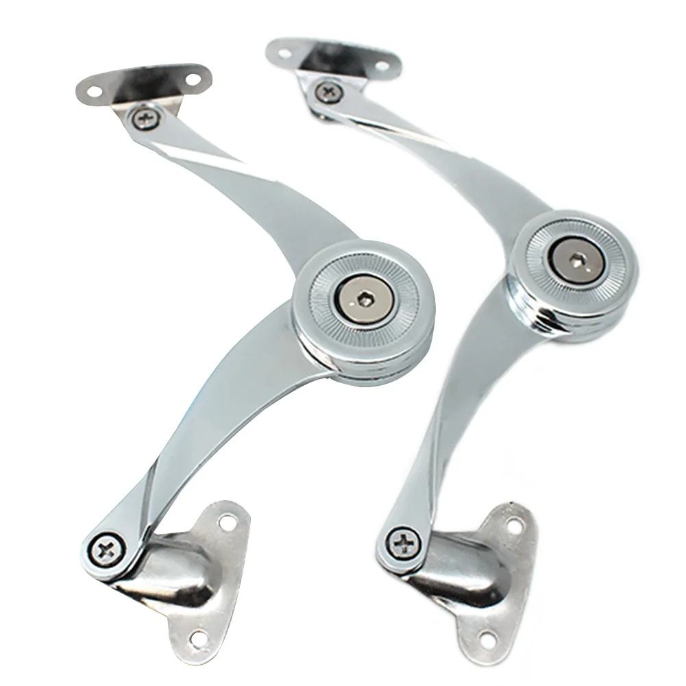 

2PCS Door Open Angle Lid Support Self-Adjustable Cabinet Hinge Wardrobe Damper Home Furniture Buffer Hardware Soft Close Folding
