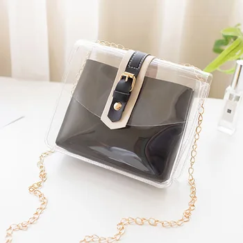 

New Lady Transparent Jelly Pack Candy-colored Shoulder-slung Mobile Phone Package Crossbody Bags For Women Sac Main Femme
