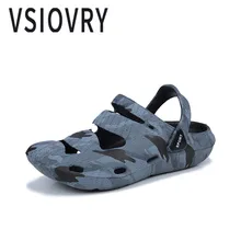 VSIOVRY/ г.; мужские сандалии; летняя камуфляжная Повседневная пляжная обувь; Легкие уличные модные сандалии унисекс для мужчин; садовая обувь