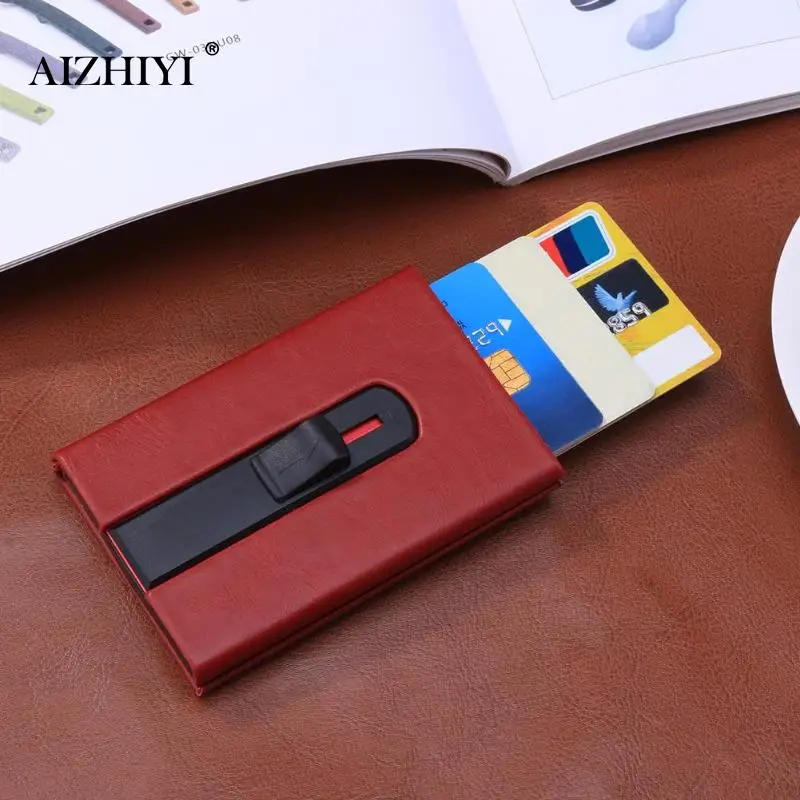 rfid blocking safety anti theft anti degaussing bank card case rf scanning