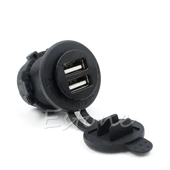 

Dual USB Car Socket DC 12V-24V Charger Adapter Power Outlet 2019 New