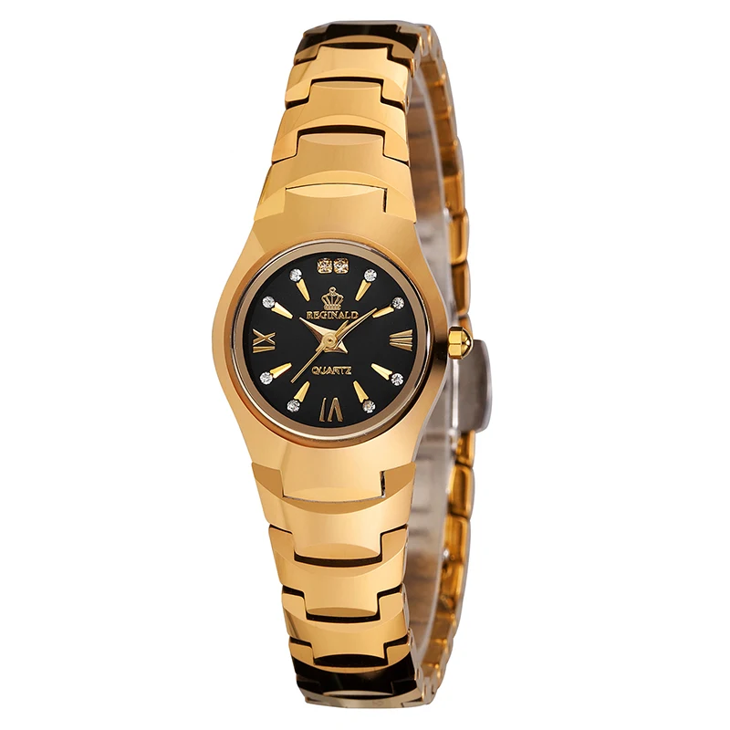 

REGINALD Brand Watch Quartz Ladies Rose gold Fashion Wrist Watches Diamond Tungste Steel Women Wristwatch Girls Female Clock Hou