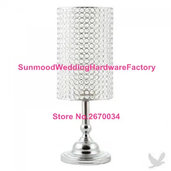 

tall crystal chandelier stand, silver /gold iron clear flower stand for wedding aisle decor