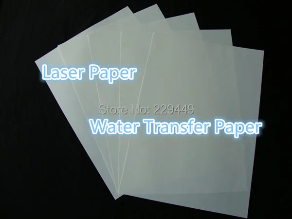 carta decalcomanie waterslide decal paper LASER 1 foglio A4 